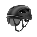 VAROLO smart helmet with integrated visor and communication system, designed for cyclist safety and convenience.
