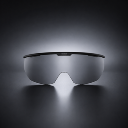 VAROLO goggles integrated into a helmet, featuring a clear lens and adjustable strap for secure fit and eye protection.